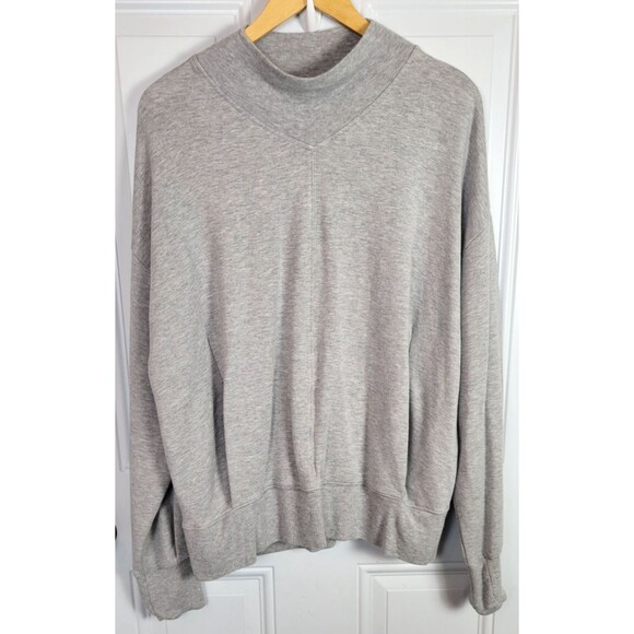 Athleta Apollo Crewneck Sweatshirt Size XL Gray - Picture 2 of 8